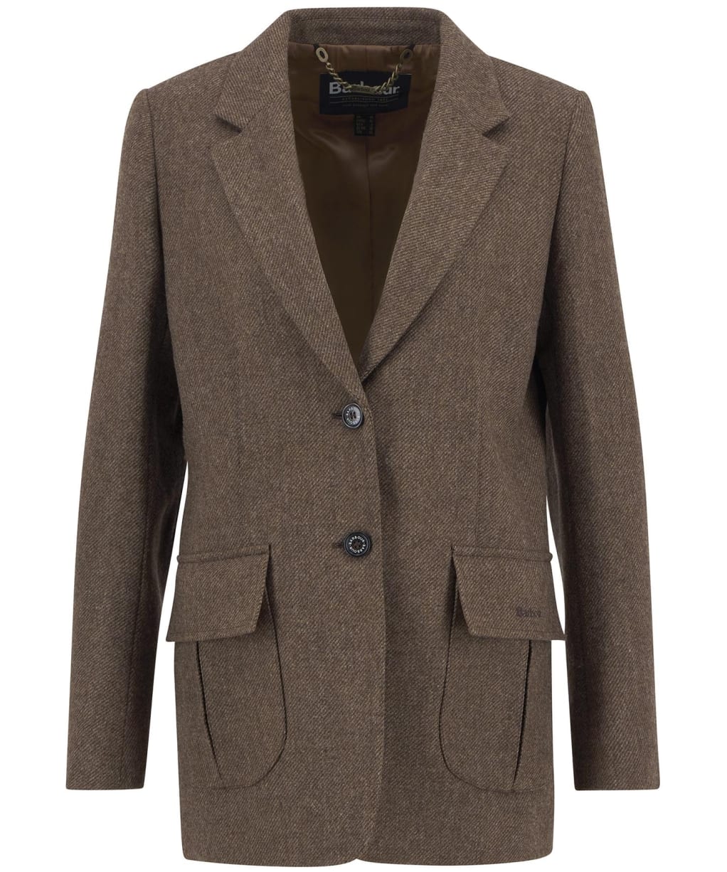 Women's Barbour Elm Tailored Jacket - Military Brown