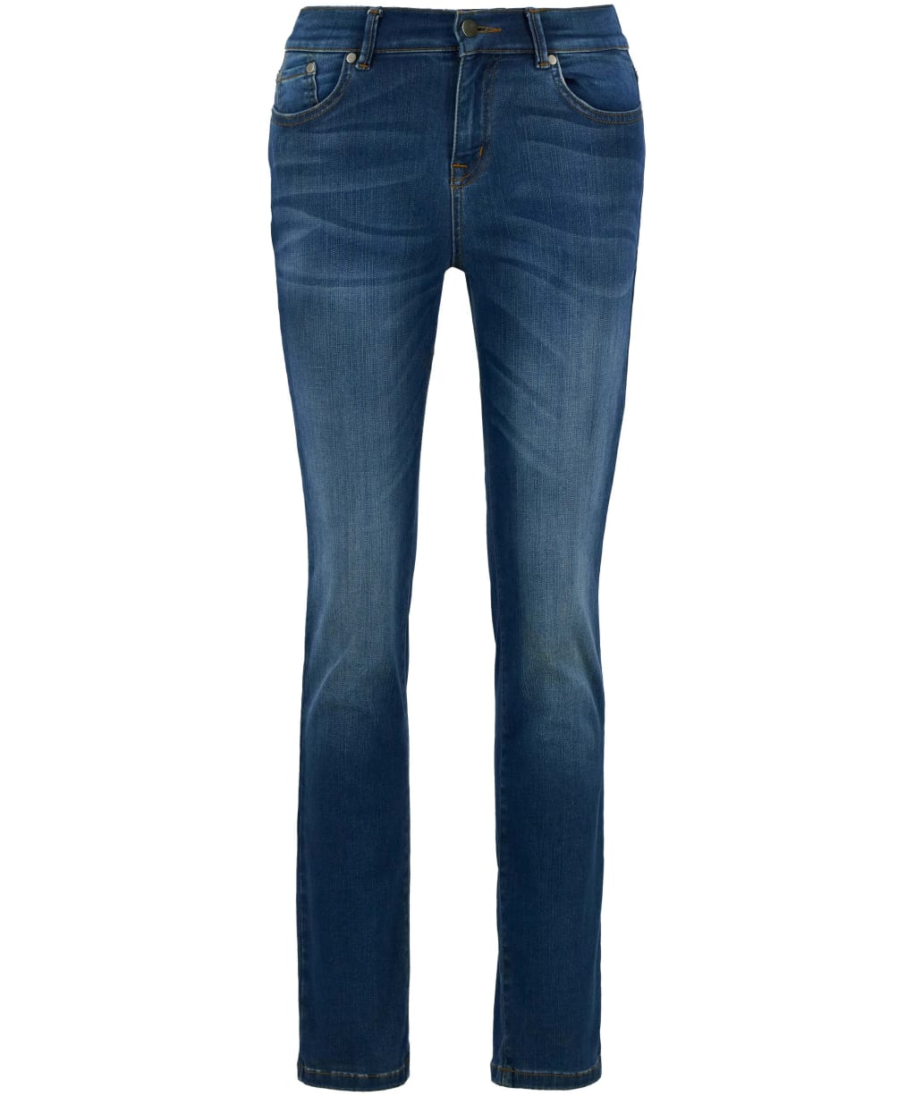 Women's Barbour Essential Slim Jeans - WORN BLUE WASH