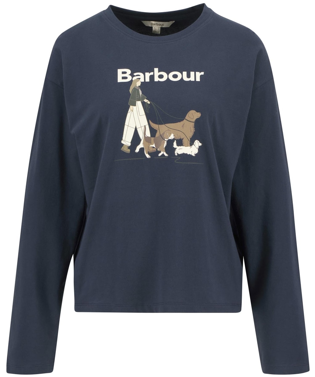 Women's Barbour Woodhouse Long Sleeve T-Shirt - Navy