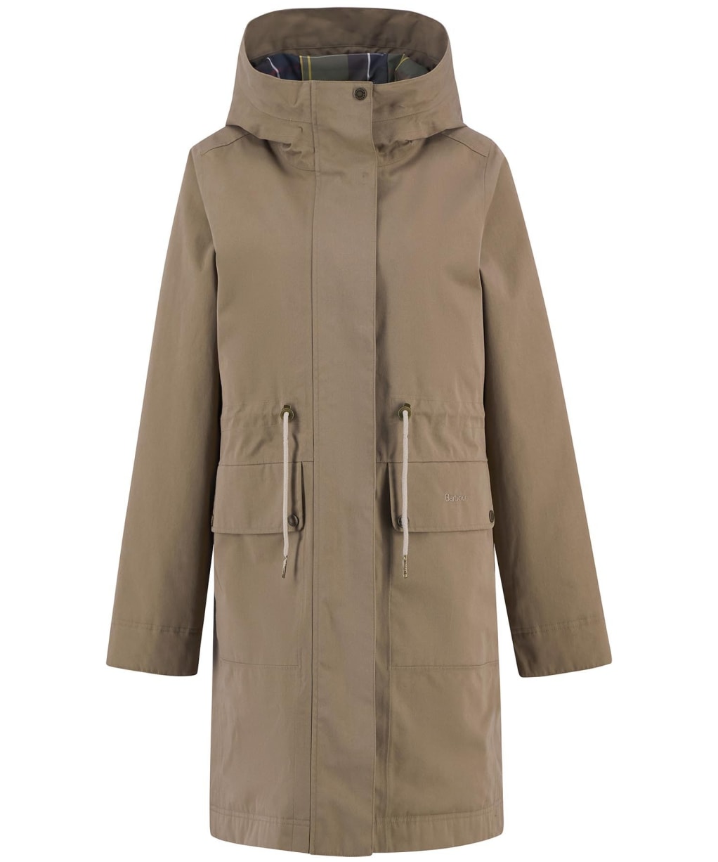 Women's Barbour Bowlees Waterproof Jacket - Military Brown