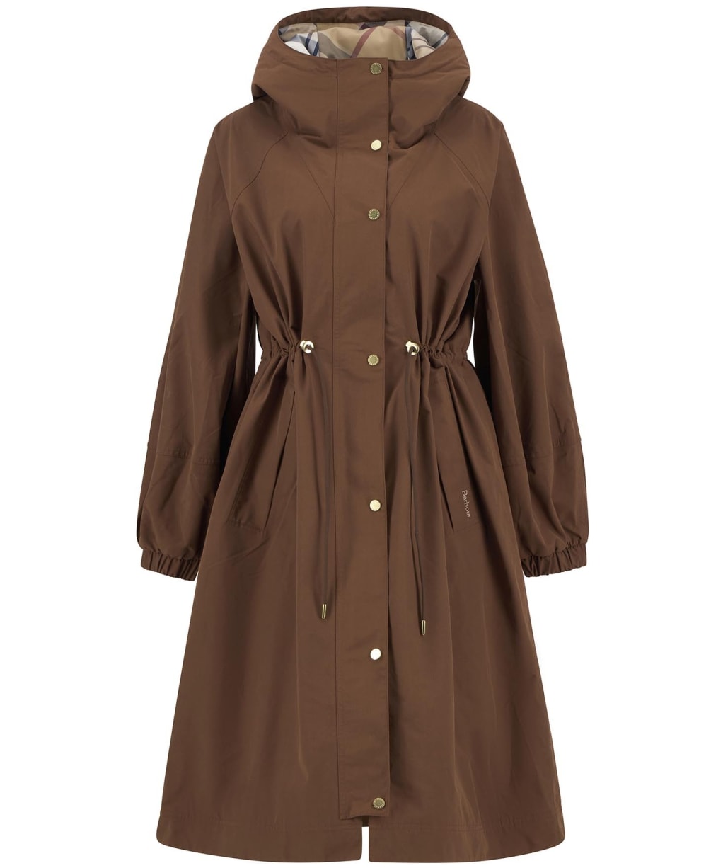 Women's Barbour Sidney Waterproof Parka - Vicuna / Hessian Tartan