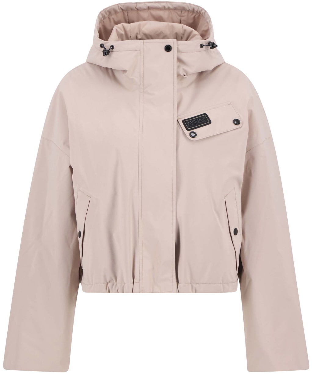 Women's Barbour International Atlanta Cropped Waterproof Jacket - Rose Quartz