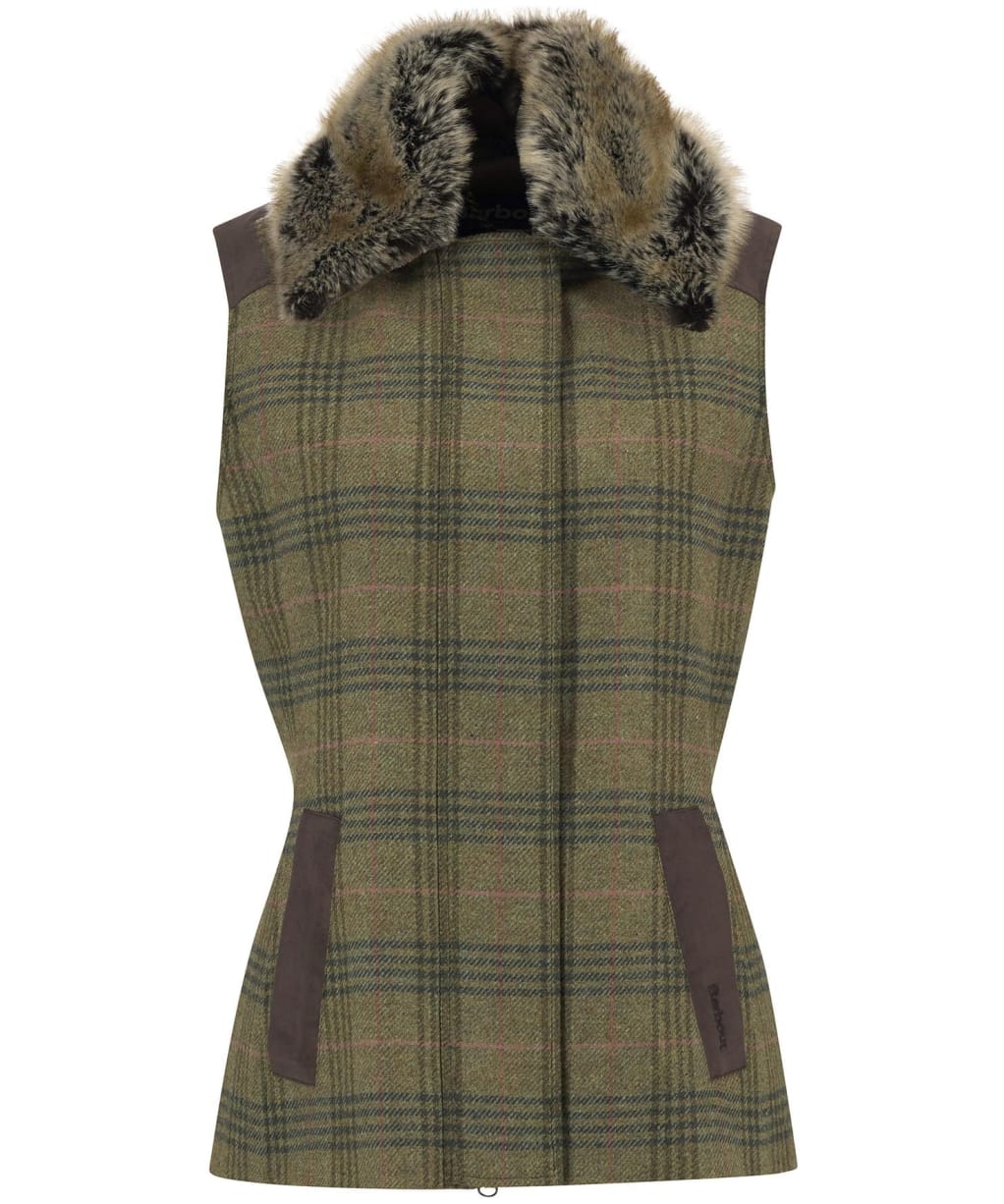 Women's Barbour Rosemary Wool Gilet - Arabesque / Brown