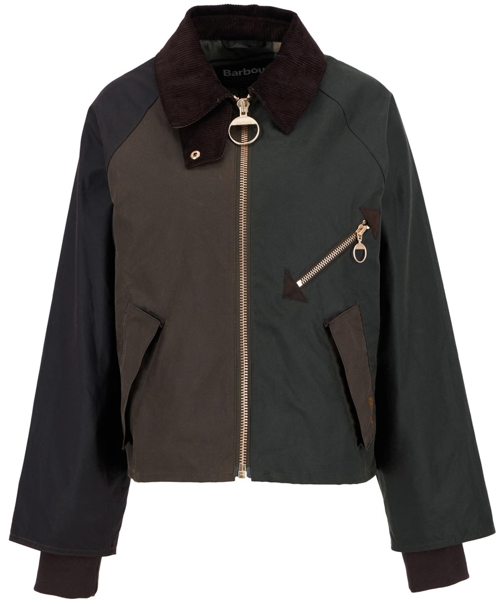 Women's Barbour Arlene Waxed Jacket - Beech / Ancient Tartan
