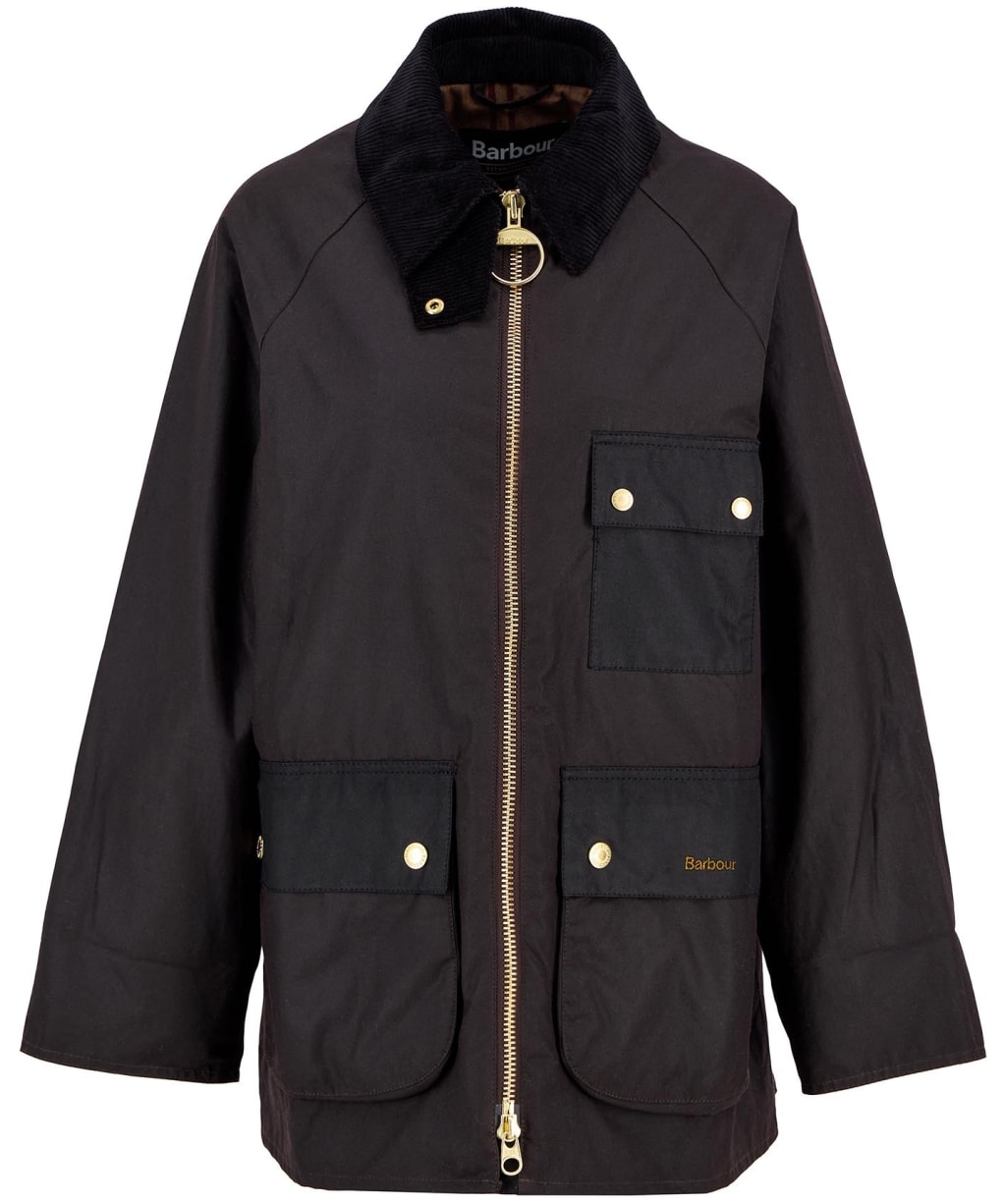 Women's Barbour Luella Waxed Jacket - RUSTIC/MUTED TAR