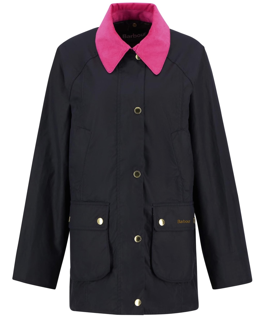 Women's Barbour Icons Modern Beadnell Wax Jacket - Navy / Classic
