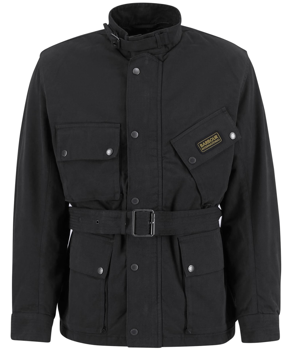 Men's Barbour International Washed Casual A7 Jacket - Black
