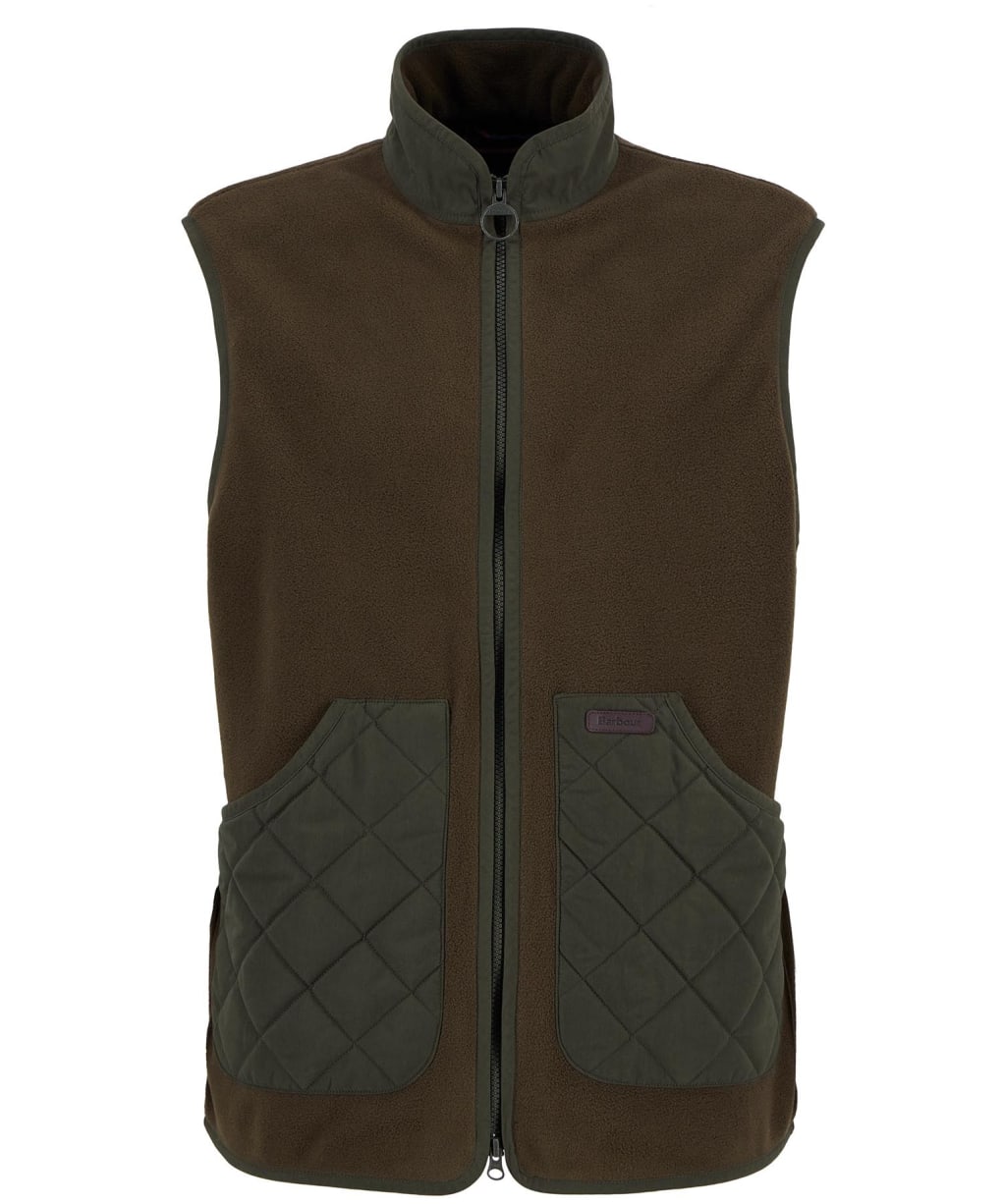 Men's Barbour Lowich Fleece Gilet - Olive