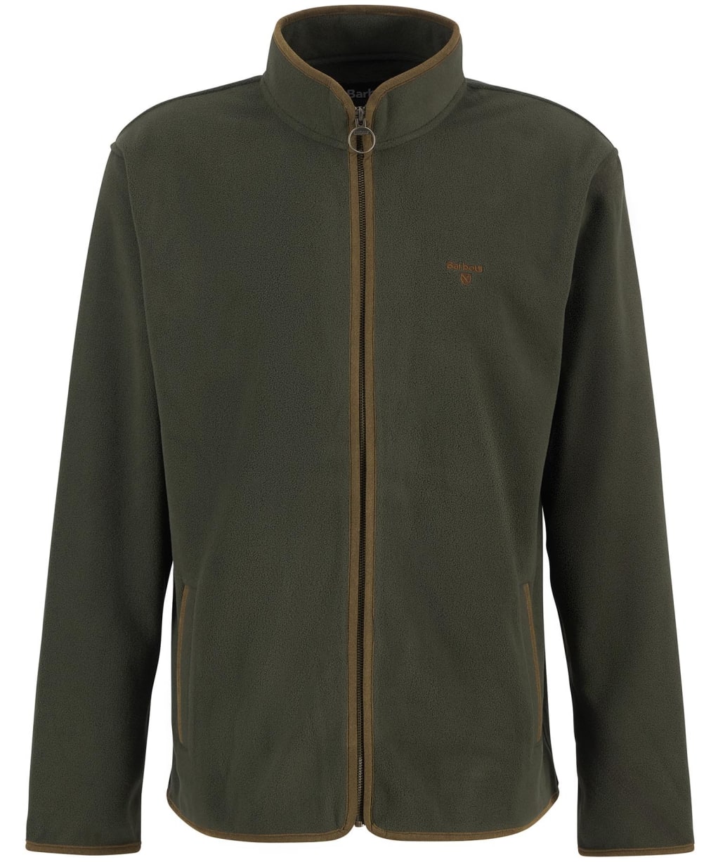 Men's Barbour Harwood Zip Through Fleece - Olive