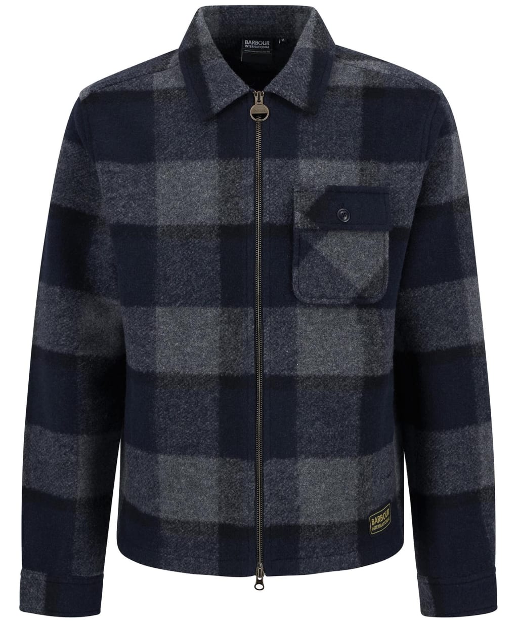 Men's Barbour International Hailwood Fleece Overshirt - Navy