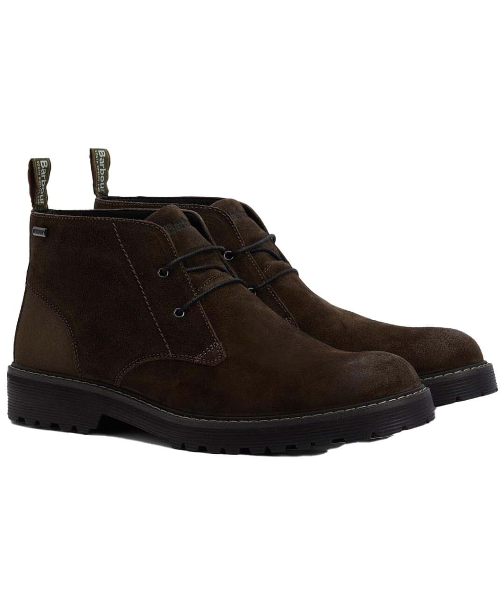 Men's Barbour Maxwell Waterproof Chukka Boots - OILED BROWN SUED