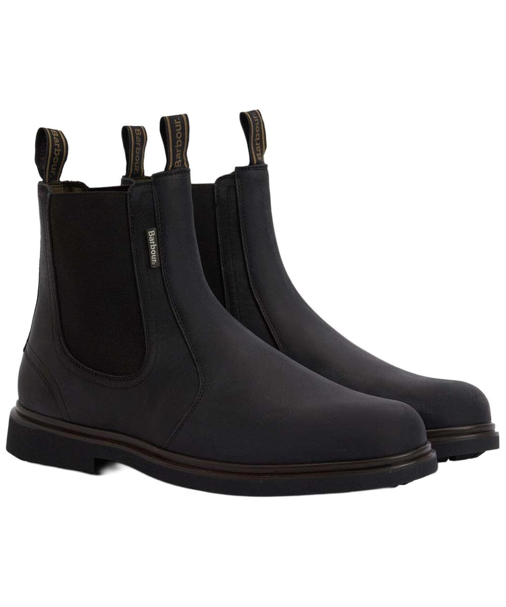 Men's Barbour Hale Chelsea Boots - Black