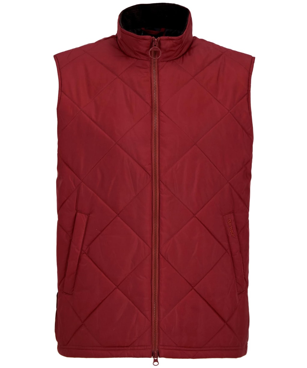 Men's Barbour Finn Gilet - Brick Red