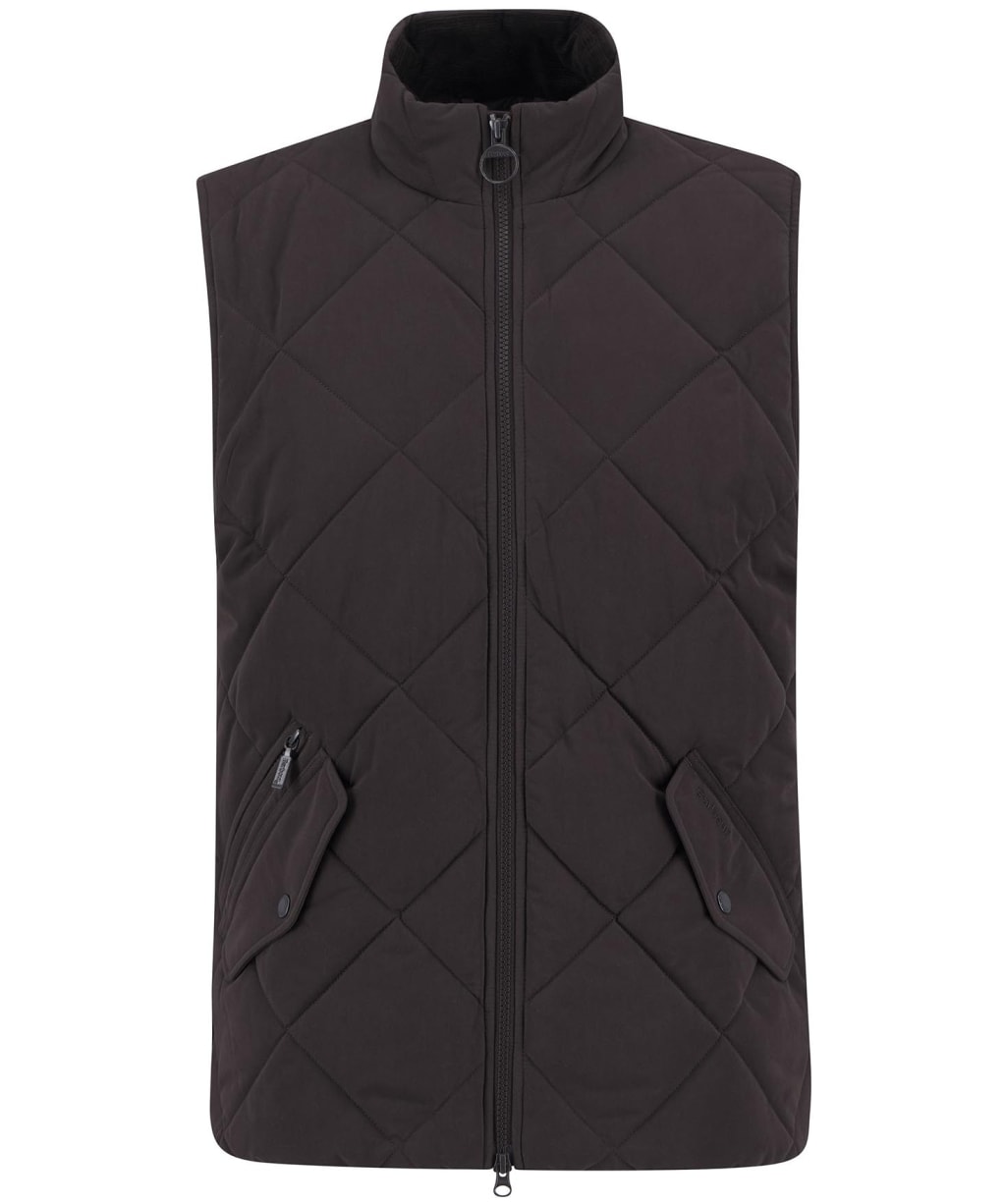 Men's Barbour City Chelsea Quilted Gilet - BLACK OAK/MIDNIG