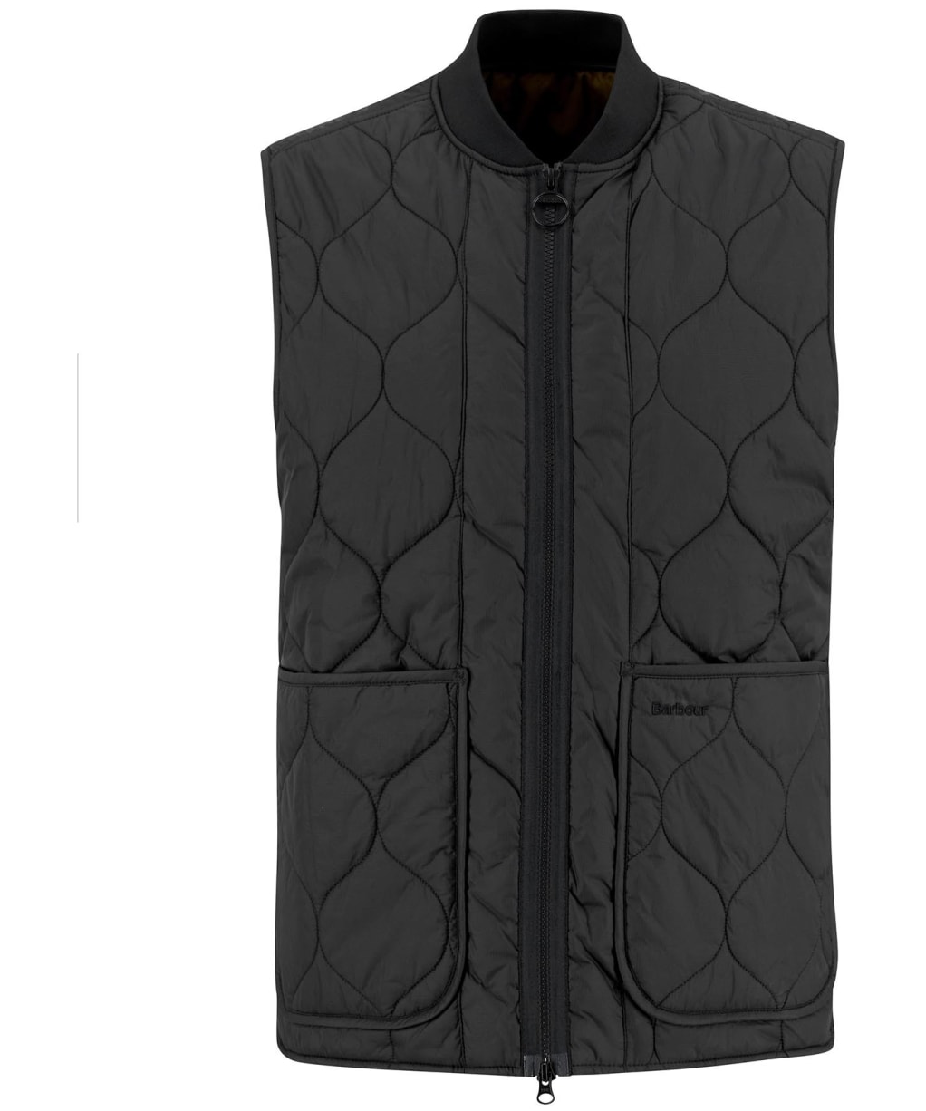 Men's Barbour Re-Engineered Utility Liddesdale Quilted Gilet - Black