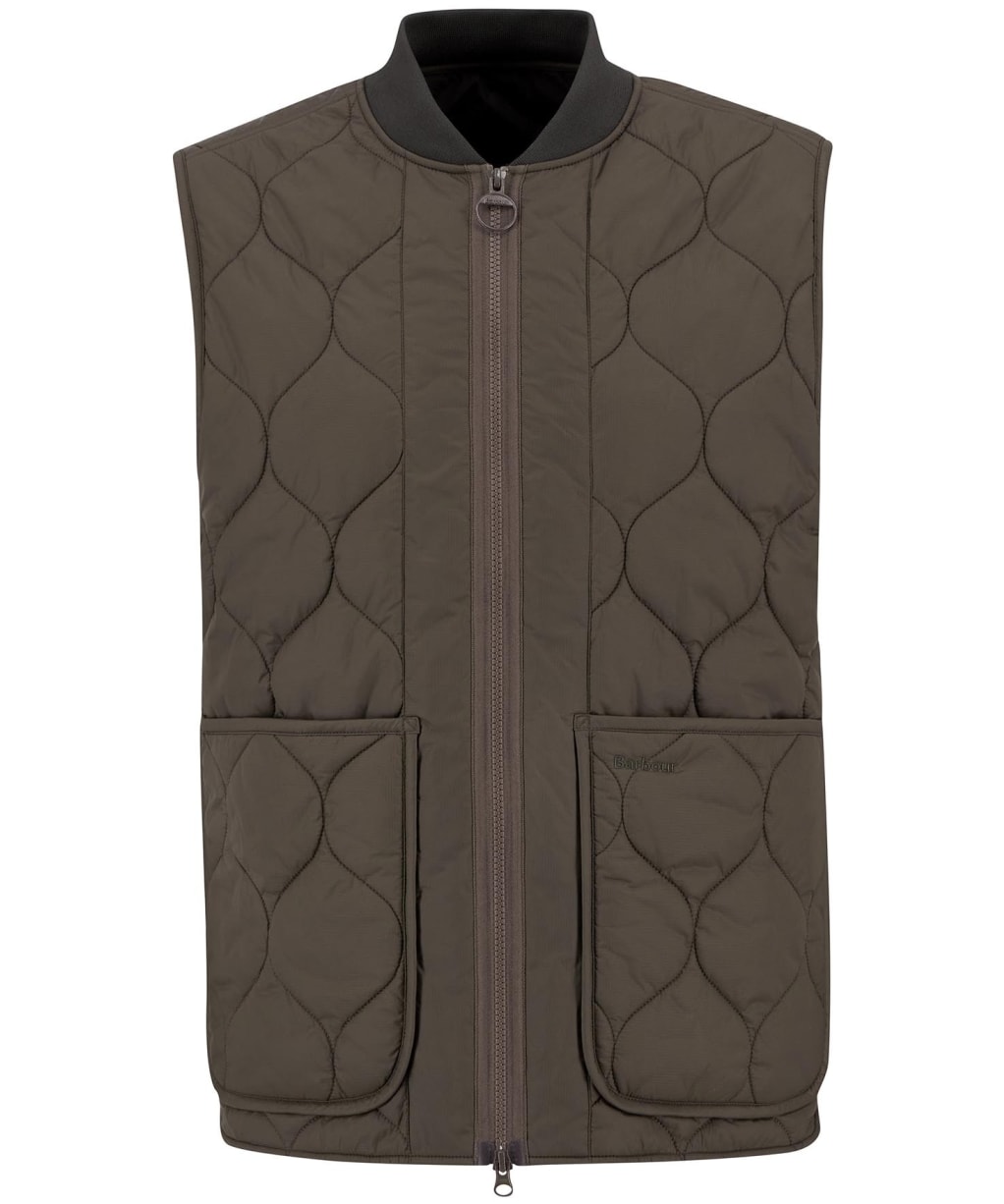 Men's Barbour Re-Engineered Utility Liddesdale Quilted Gilet - Dark Olive