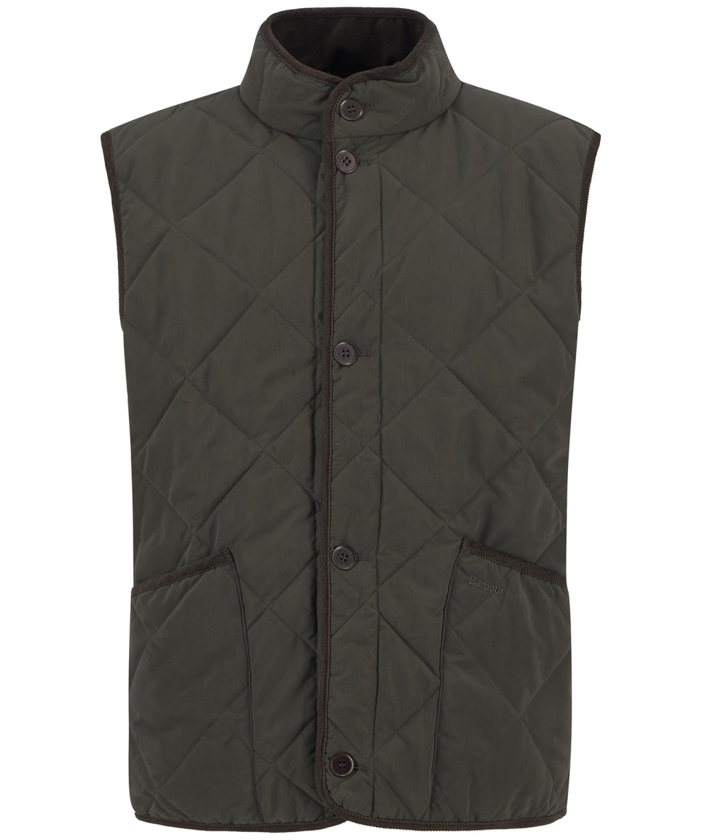 Men's Barbour Edale Quilted Gilet - Dark Olive