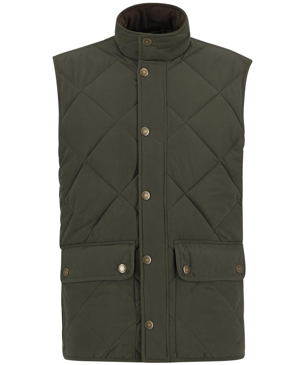 Men's Barbour Winter Lowerdale Quilted Gilet - Dark Olive