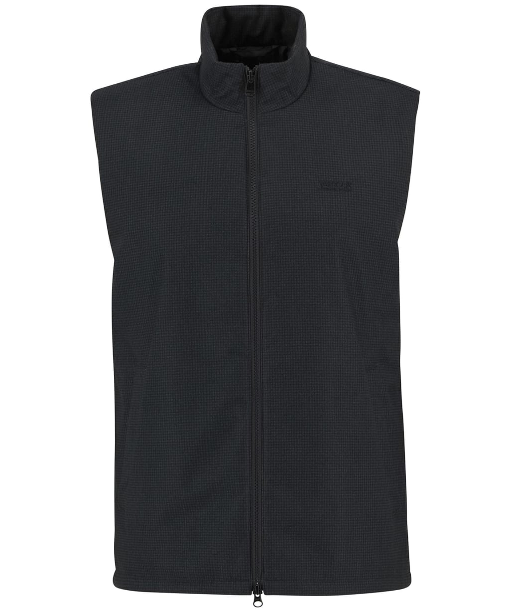 Men's Barbour International Darton Check Gilet - Black / Sage Check