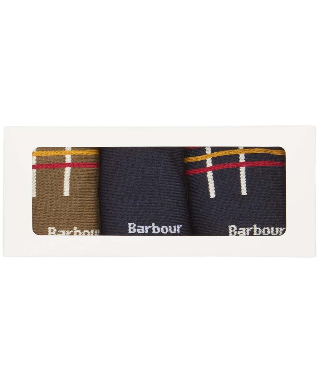 Men's Barbour Tartan Sock Gift Box - Classic Tartan