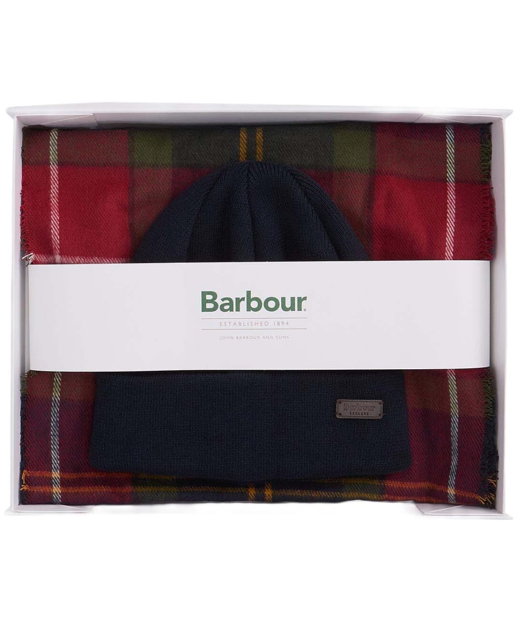 Men's Barbour Swinton & Galingale Gift Set - Winterberry Tartan