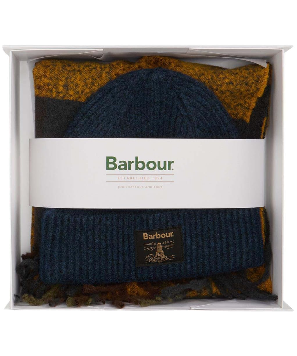 Men's Barbour Westerdale Beanie & Scarf Gift Set - Barbour Classic