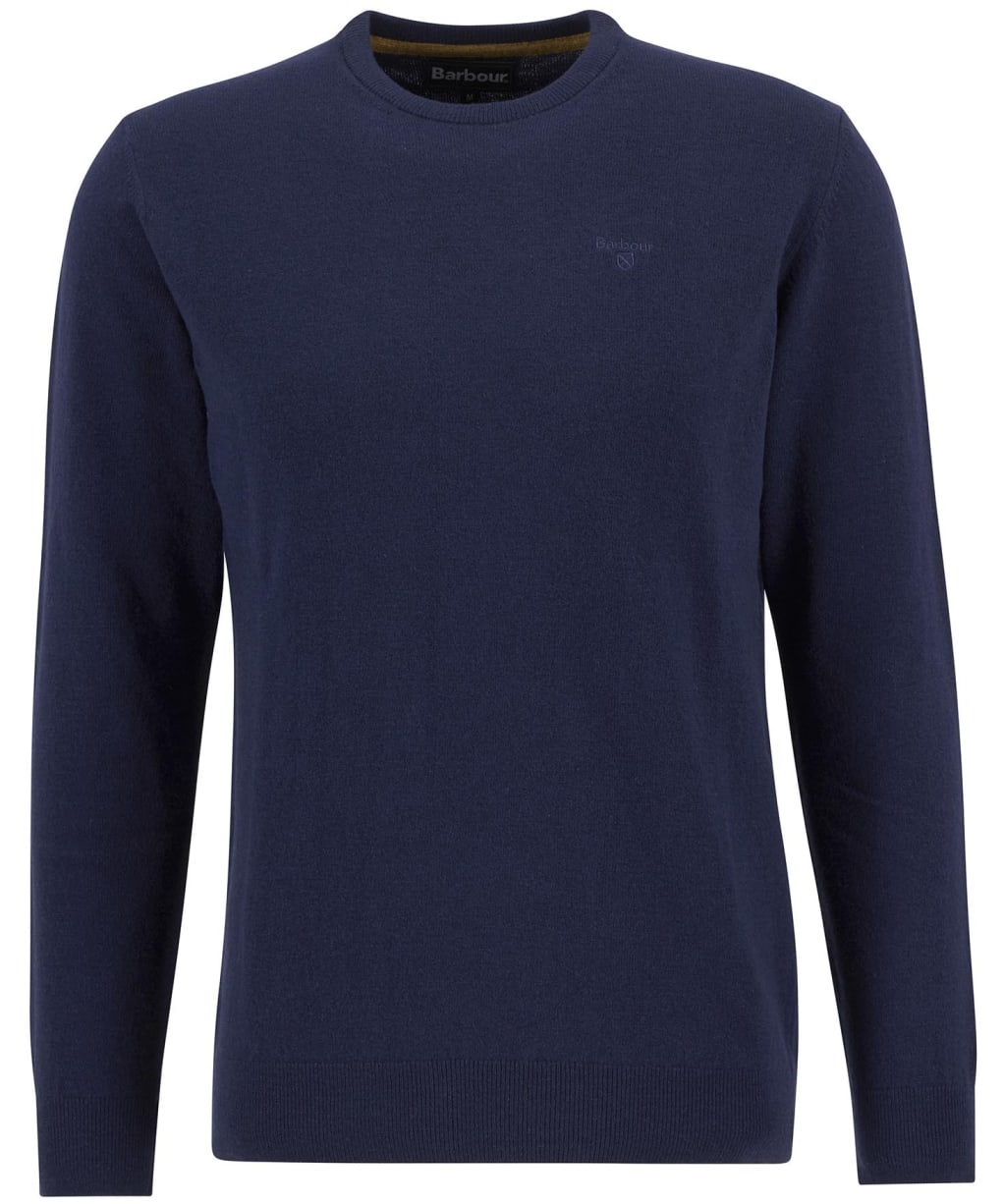 Men's Barbour Essential Lambswool Crew Neck Sweater - Atlantic Blue