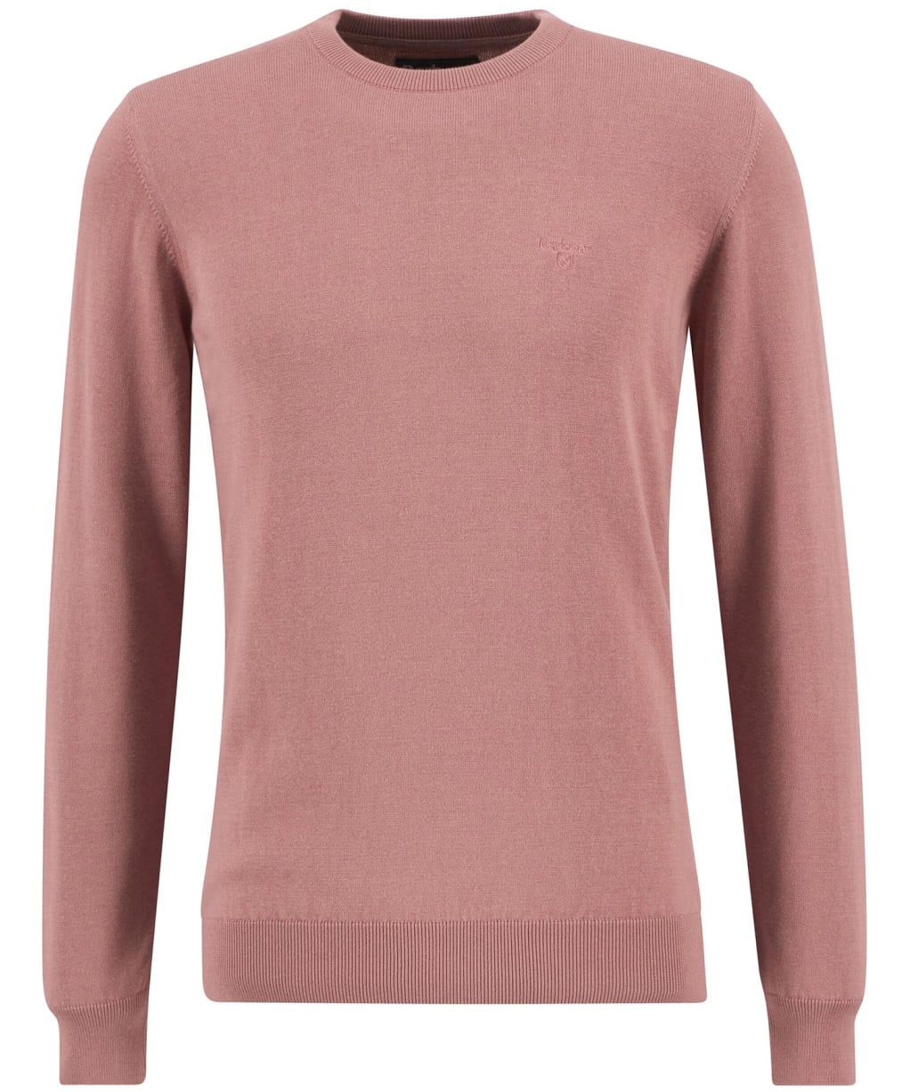 Men's Barbour Pima Cotton Crew Neck Sweater - Earth Pink