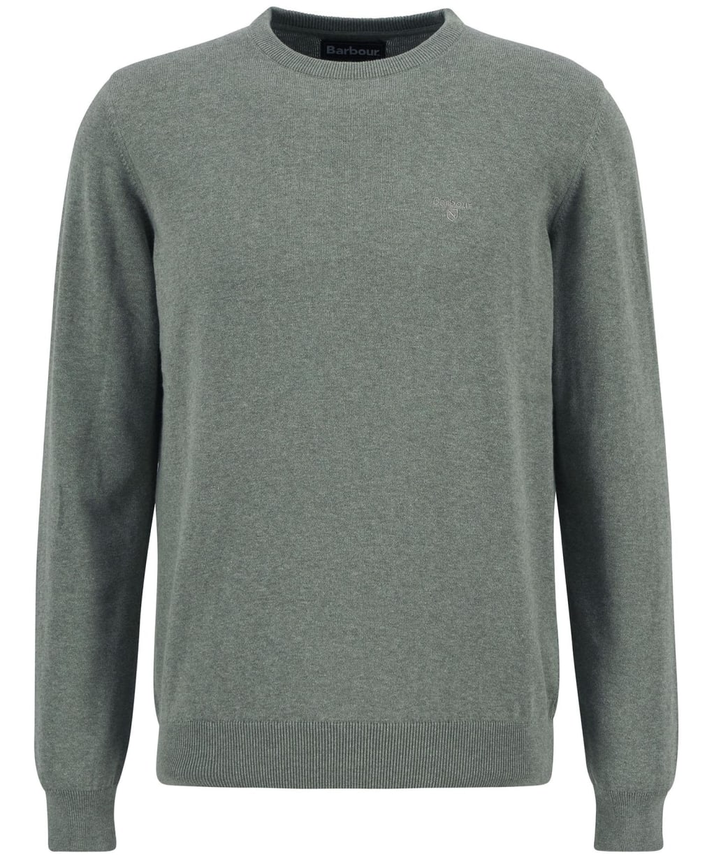 Men's Barbour Pima Cotton Crew Neck Sweater - Thyme