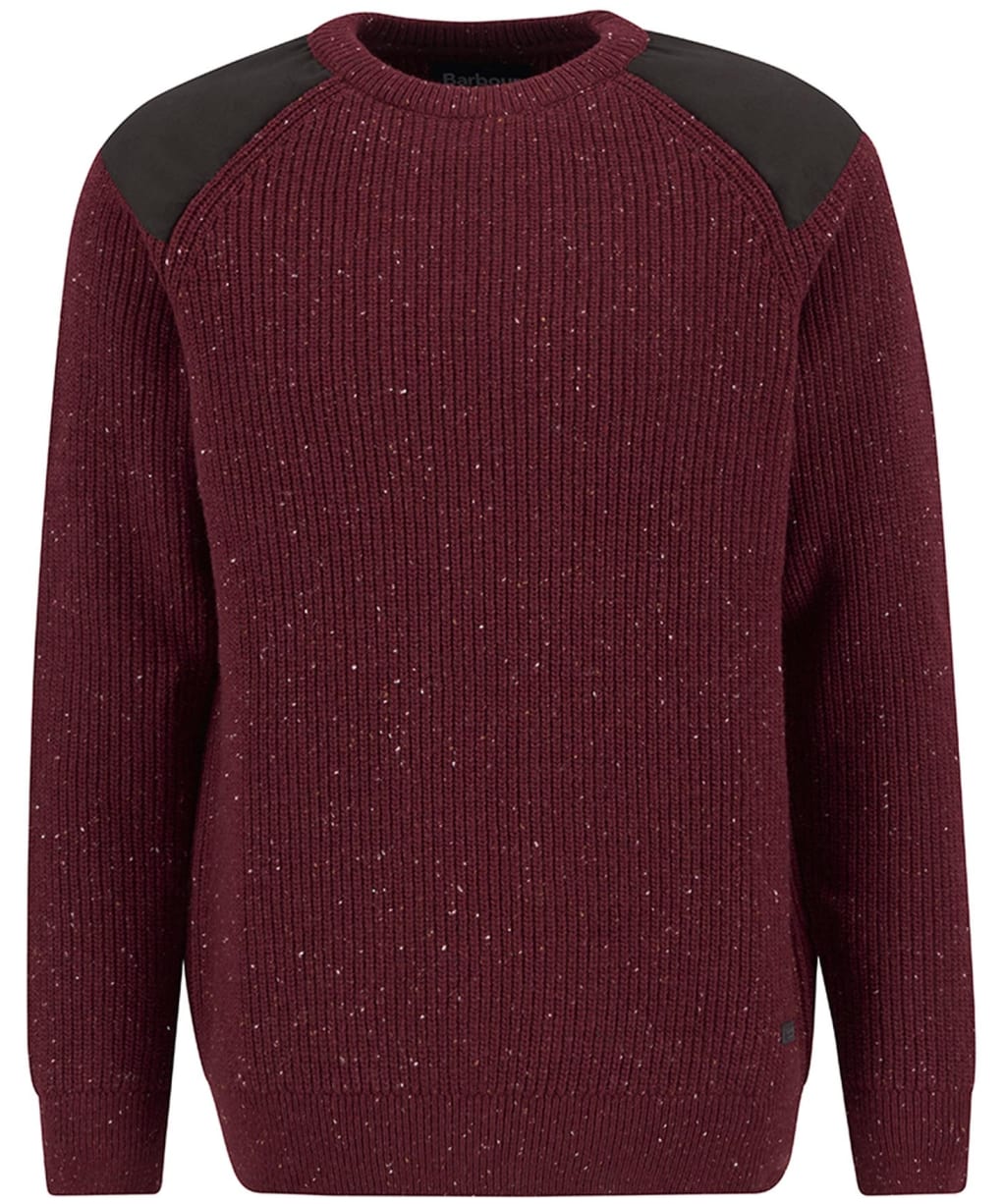 Men's Barbour Raisthorpe Crew Neck Jumper - Fired Brick