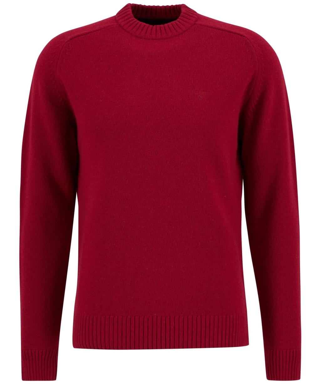 Men's Barbour Grangetown Crew Neck Sweater - Biking Red