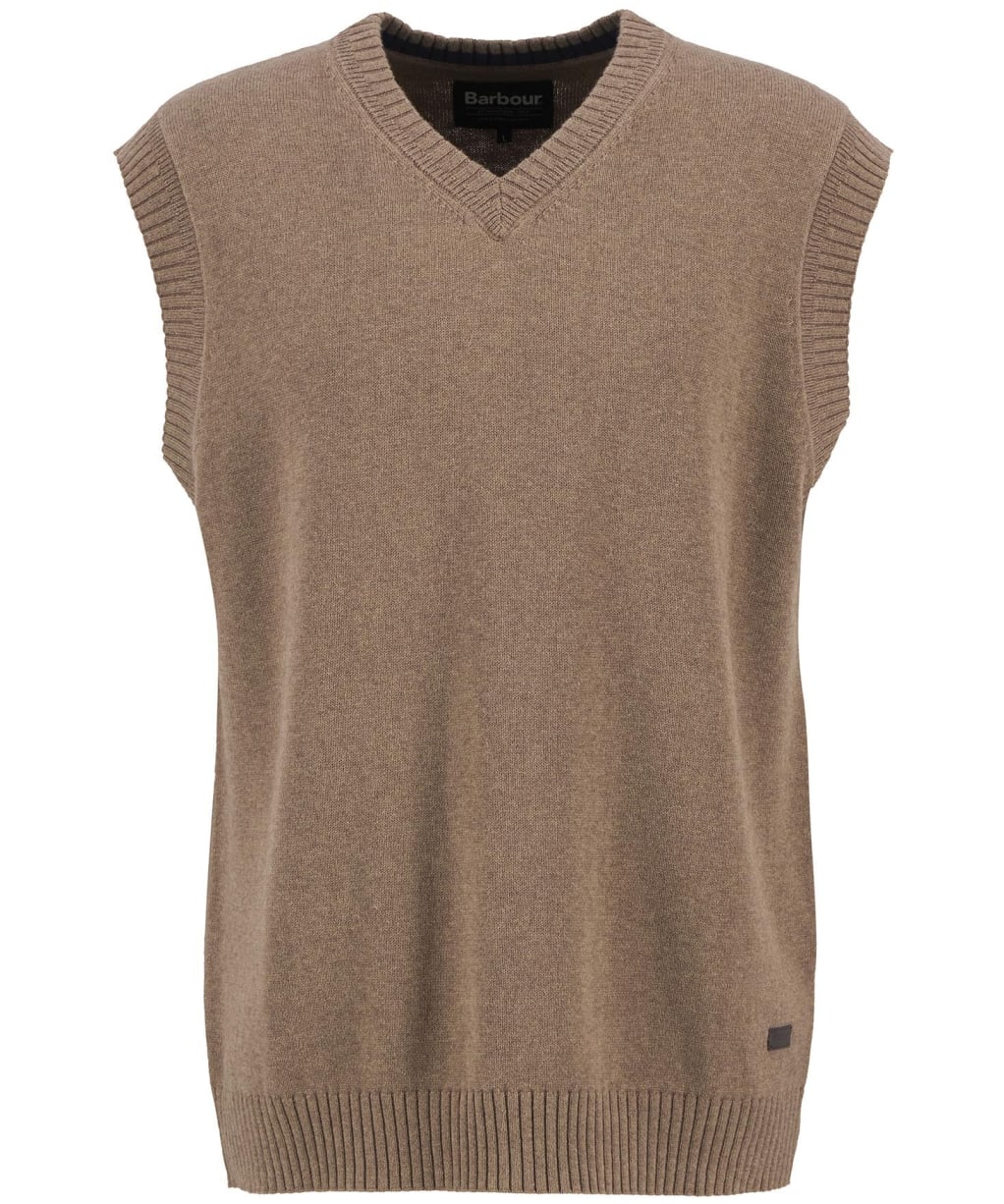 Men's Barbour Kelson Knitted Vest - Stone