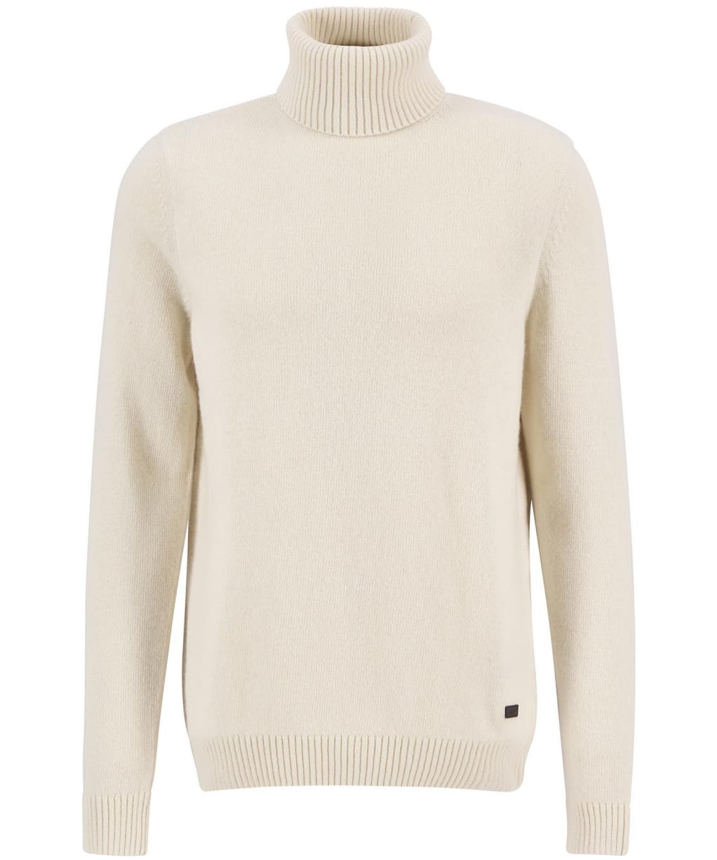 Men's Barbour Kelp Roll Neck Jumper - Whisper White