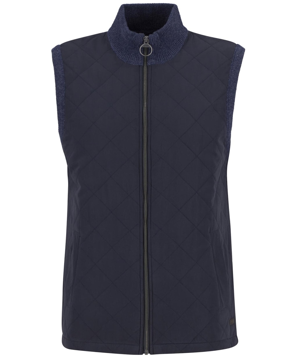 Men's Barbour Shoveler Knitted Gilet - Navy
