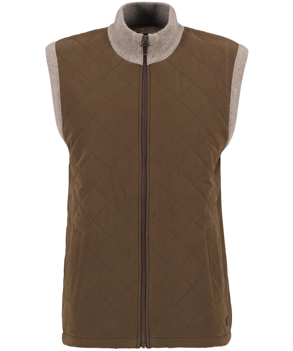 Men's Barbour Shoveler Knitted Gilet - Stone