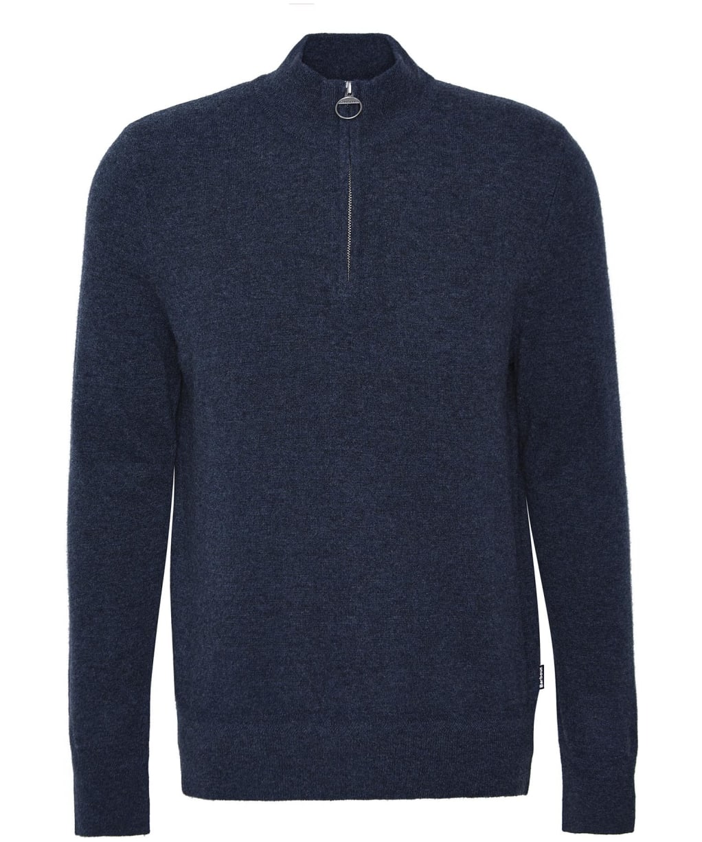 Men's Barbour Waterbury Half Zip Sweater - Navy