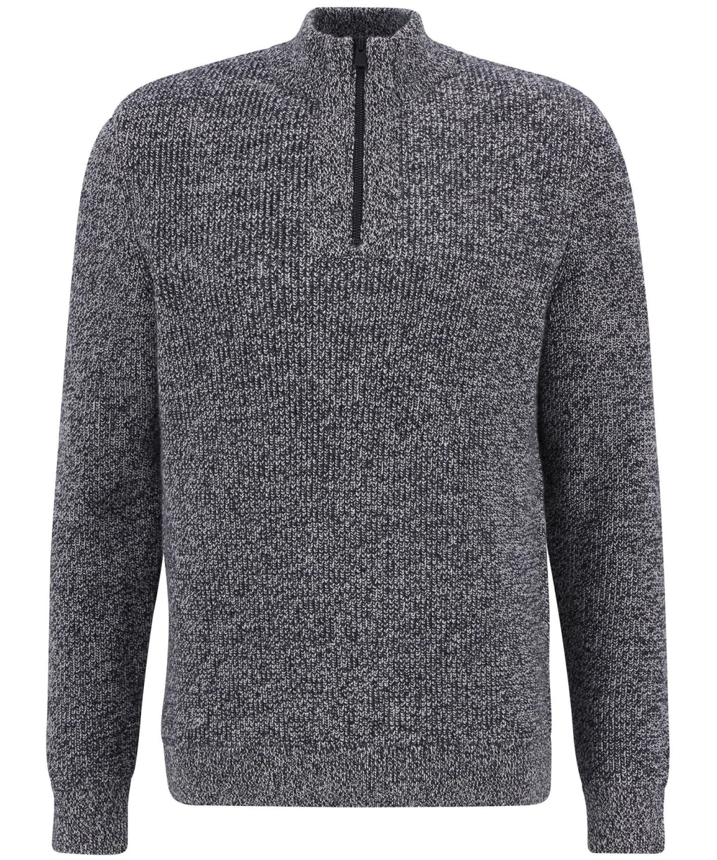 Men's Barbour International Declan Yarn Twist Funnel Neck Jumper - Black