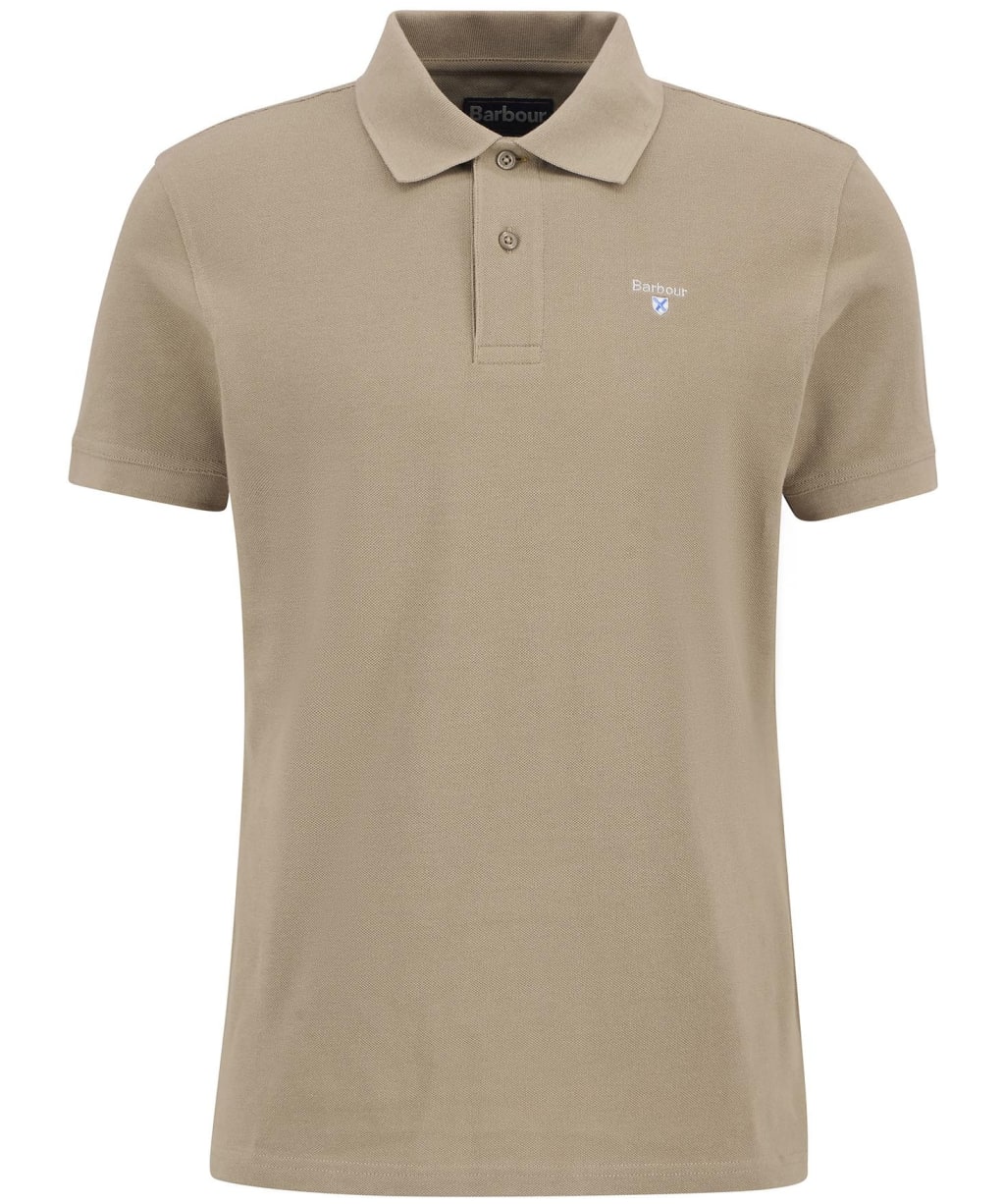 Men's Barbour Sports Polo 215G - Washed Stone