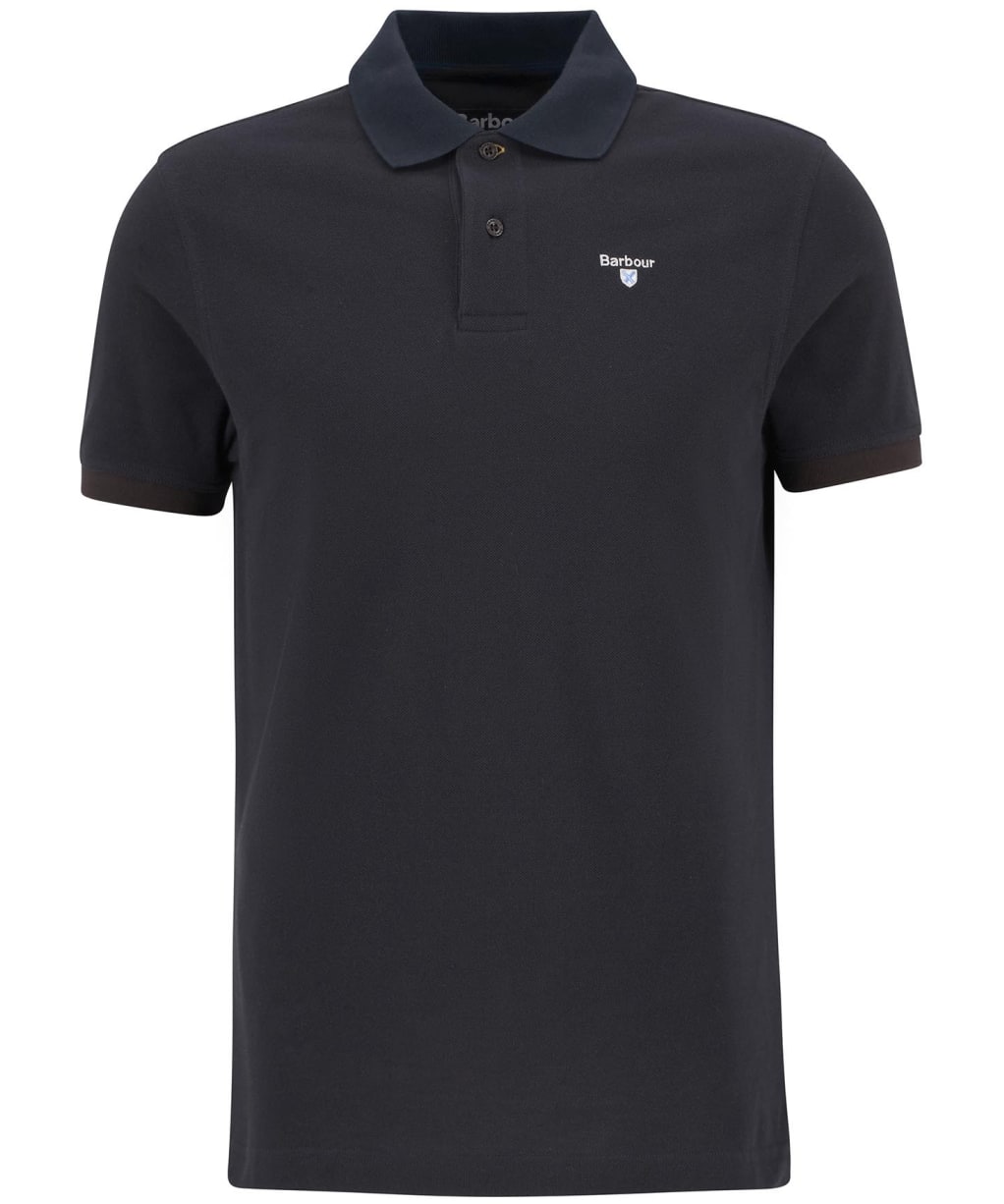 Men's Barbour Sports Polo Mix Shirt - Dark Oak