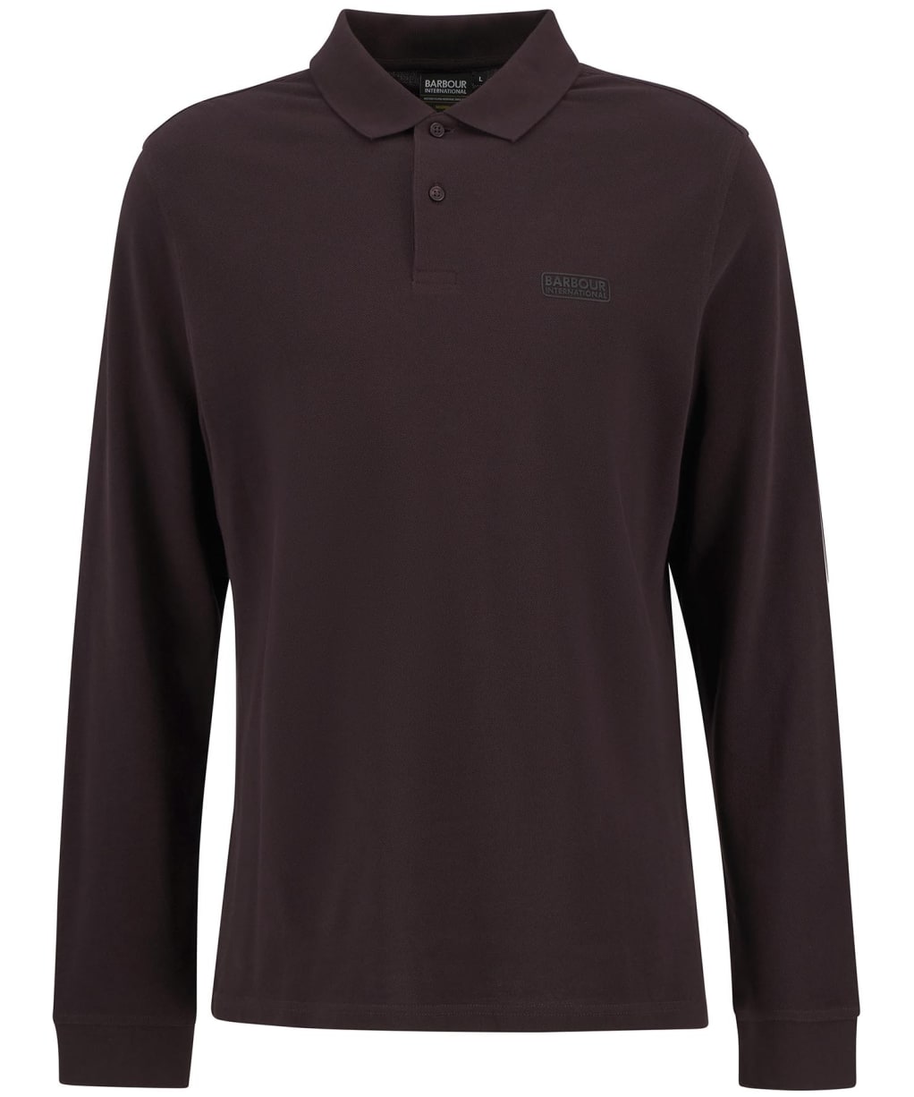 Men's Barbour International Long Sleeve Polo Shirt - Java Red