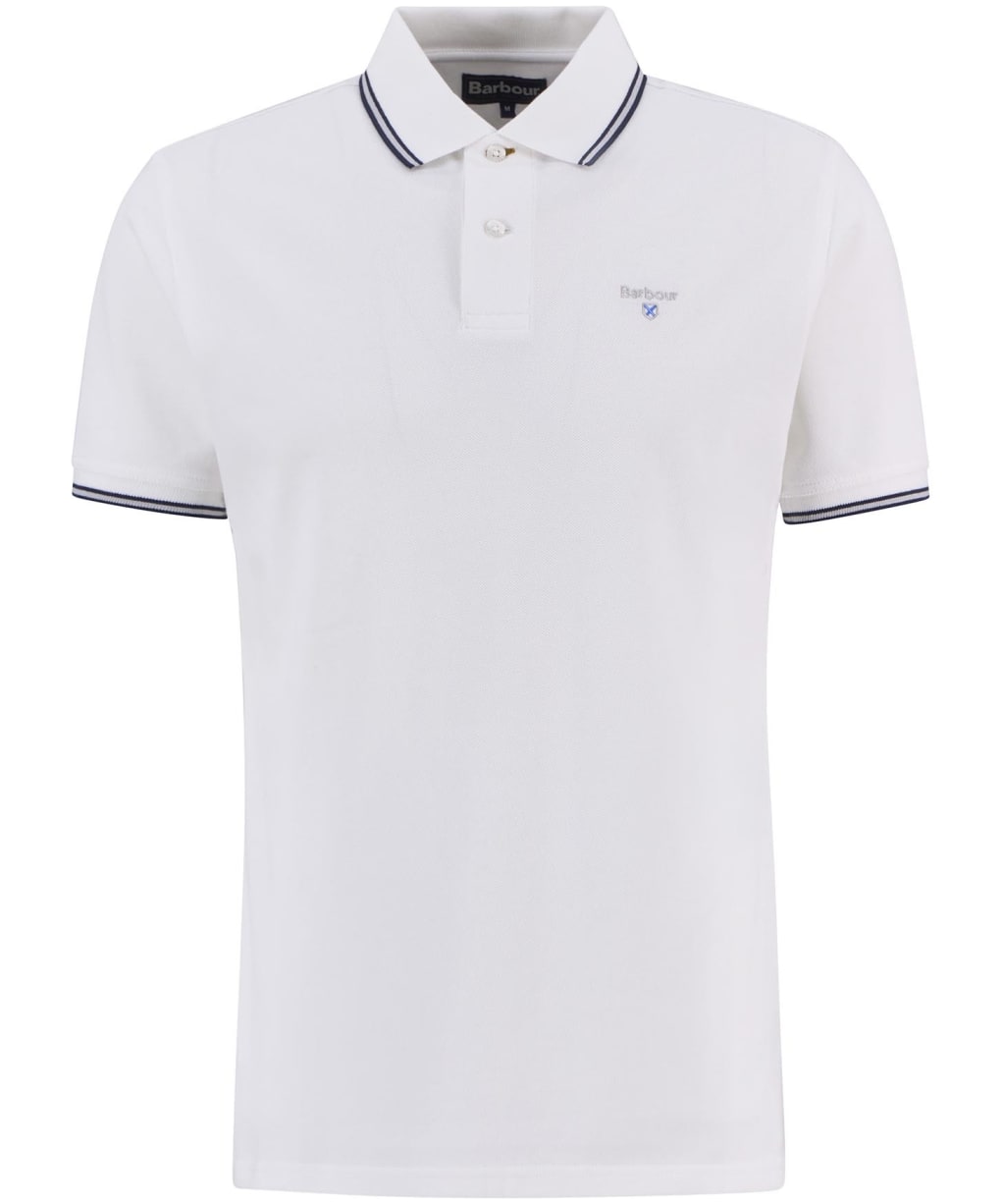 Men's Barbour Fielding Tailored Polo Shirt - White