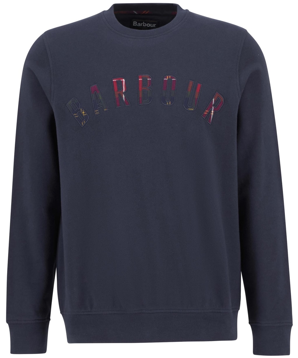 Men's Barbour Wynter Crew Neck Sweatshirt - NAVY/WINTERBERRY