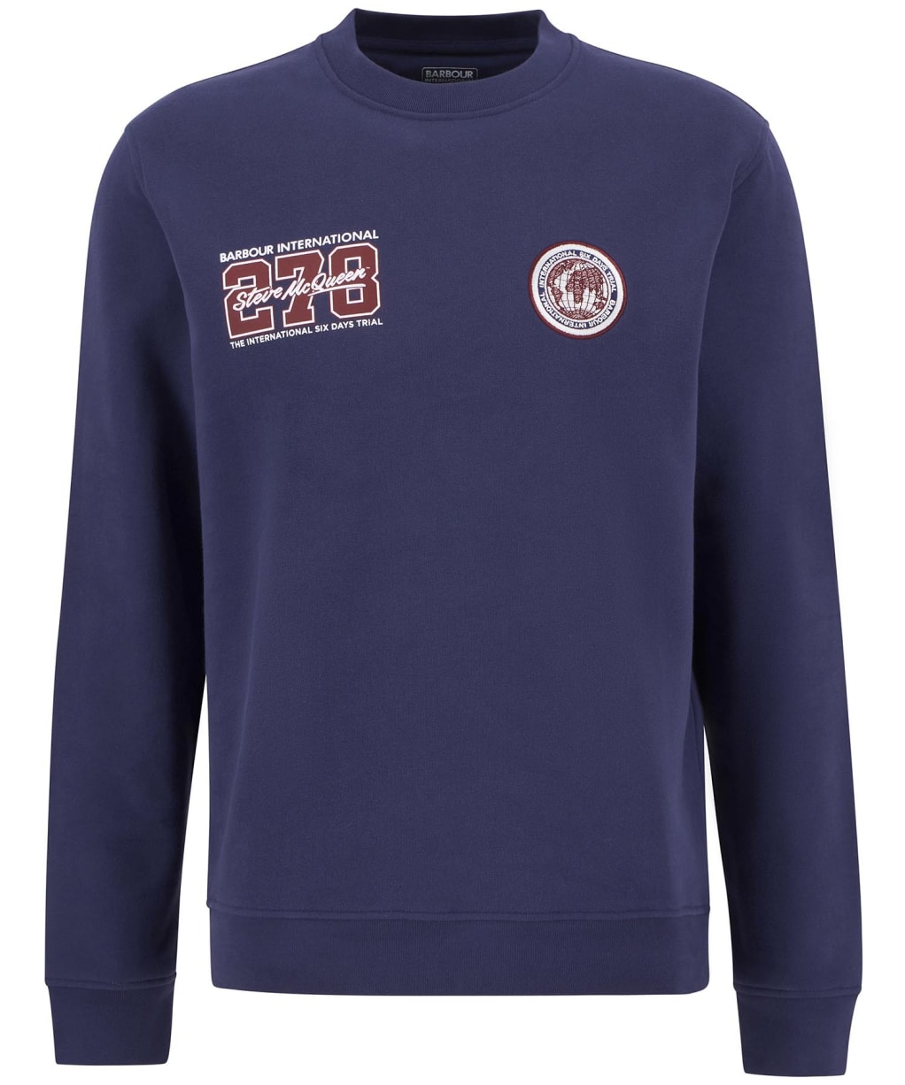 Men's Barbour International Cooldown Sweatshirt - Royal Blue