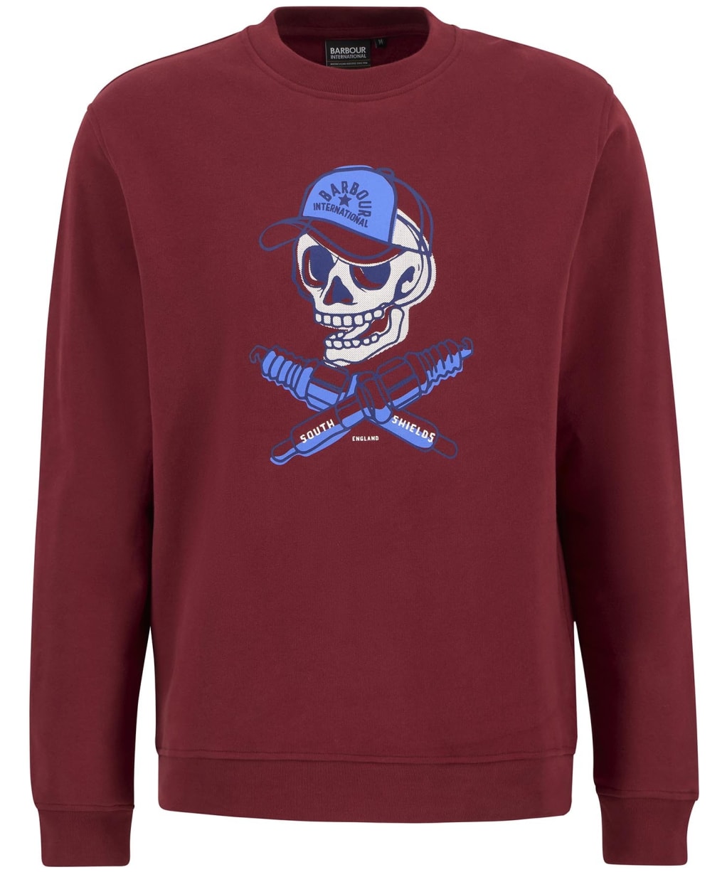 Men's Barbour International Morgan Sweatshirt - Wine