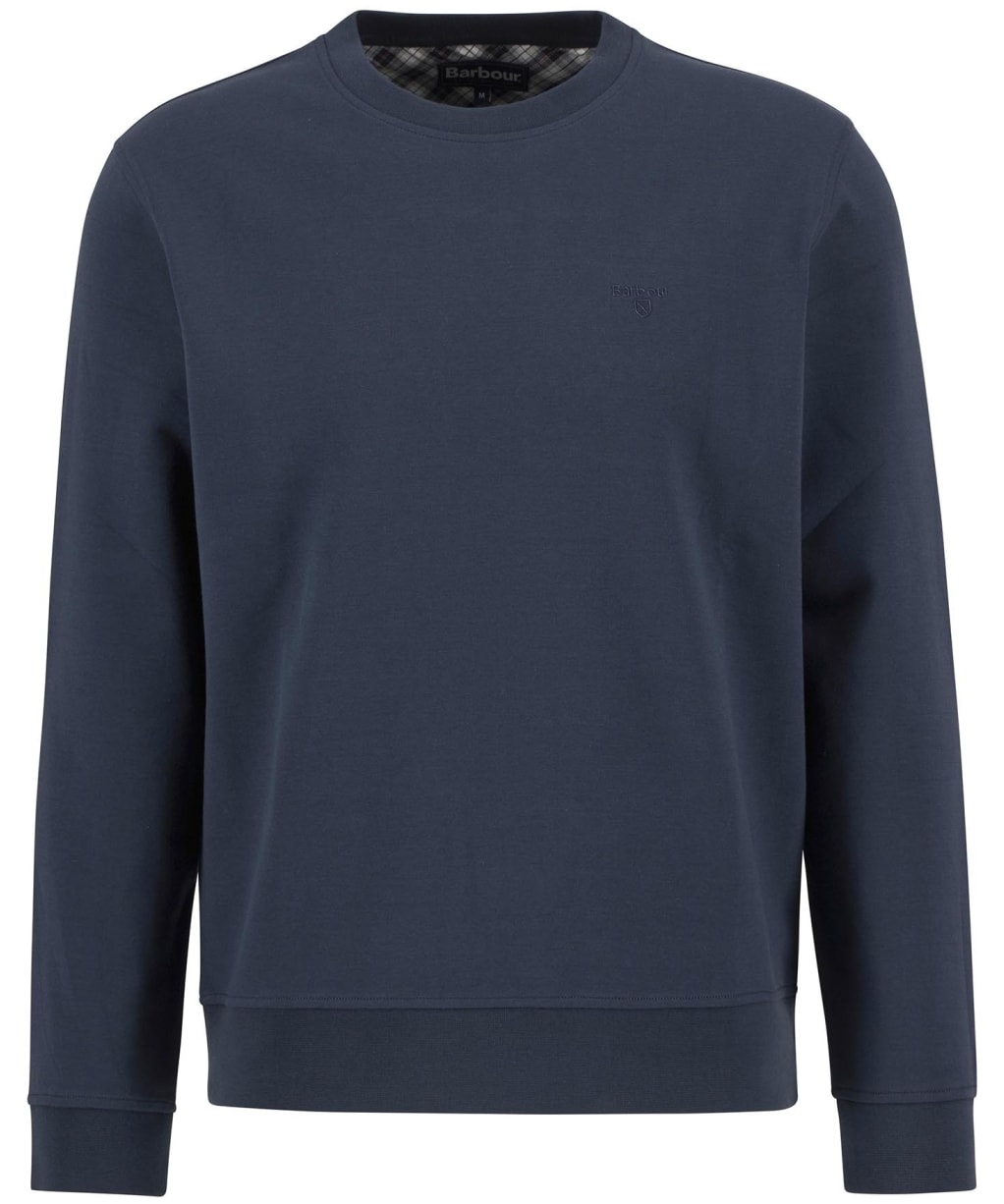 Men's Barbour Lambeth Interlock Crew Neck Sweatshirt - Navy