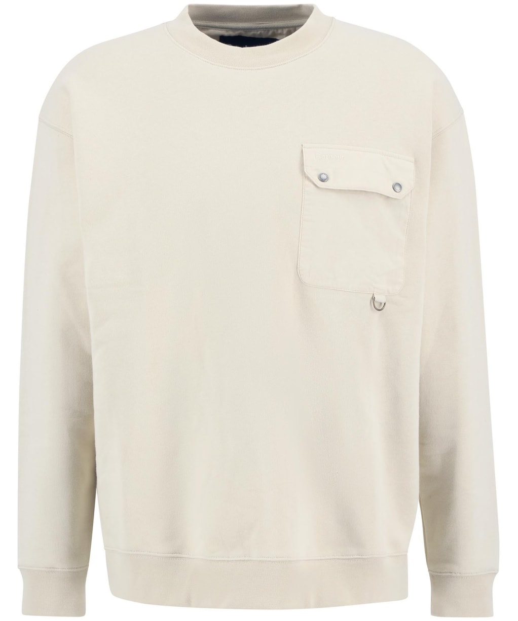 Men's Barbour Leazes Crew Neck Sweatshirt - Ecru