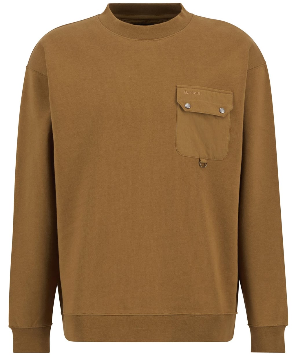 Men's Barbour Leazes Crew Neck Sweatshirt - Bronze