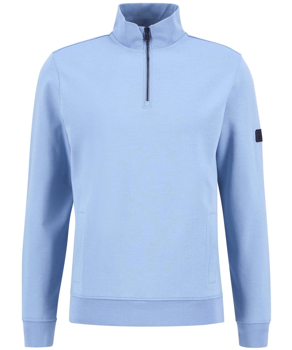 Men's Barbour International Ilford Interlock Funnel Neck Sweatshirt - Cool Blue