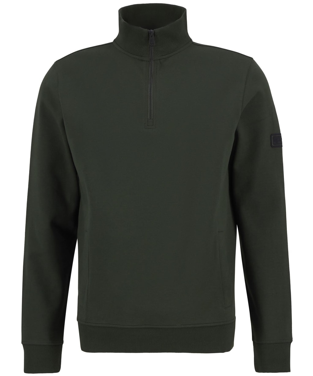 Men's Barbour International Ilford Interlock Funnel Neck Sweatshirt - Sage