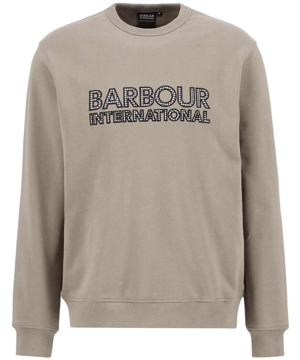 Men's Barbour International Bertie Blackstreak Logo Sweatshirt - Brindle